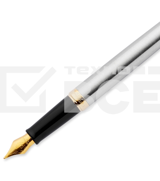 Ручка перьевая Waterman Hemisphere (CWS0920310) Steel GT F сталь нержавеющая/позолота подар.кор.