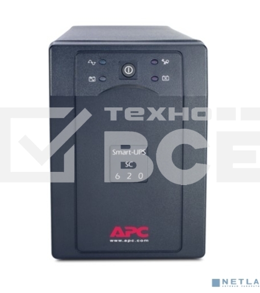Источник бесперебойного питания APC Smart-UPS SC SC620I 390Вт 620ВА черный