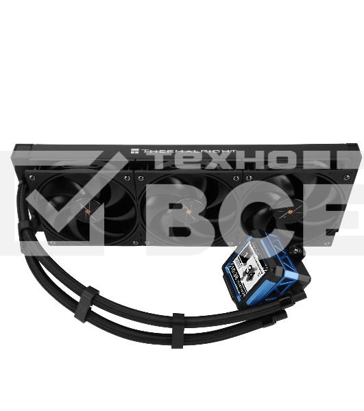 Водяное охлаждение для процессора Thermalright Frozen Warframe Pro 360 черный (360mm / Fans: 3x120mm, 70.84CFM, 29.8dBA, 2000RPM/ Pump height 60mm, 23dBA, 3000RPM, Rad thickness 27mm/ S: 1200, 1700, 1851, 2011, 2066, 115X, AM4, AM5)