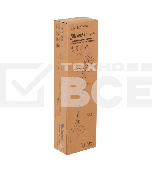 Триммер аккумуляторный MTX GM-300, Li-Ion, 20 В