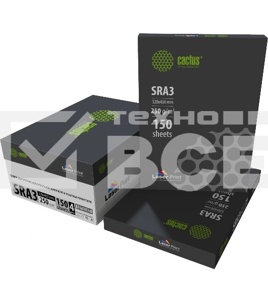 Бумага Cactus CS-LPSRA3250150 SRA3/250г/м2/150л./белый для лазерной печати