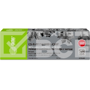 Картридж перезаправляемый струйный Cactus CS-R-PFI107MBK-CHIP (260мл) для Canon imageProGRAF iPF670/680/685/770/780/785 с чипом