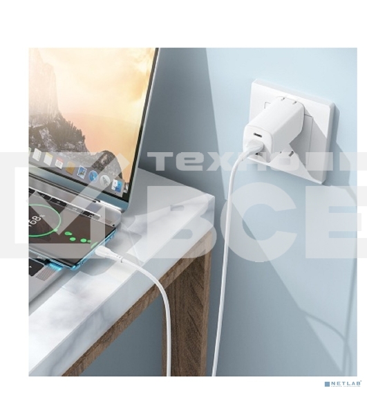 Дата-кабель BOROFONE BX121/USB кабель Type-C/1m/3A/белый