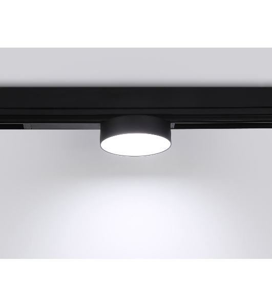 Управляемый светодиодный светильник для шинопровода Magnetic Ambrella light GL1381 BK черный IP20 15W 3000K-6400K 220V 120° D115/232*115*77 (Без ПДУ)