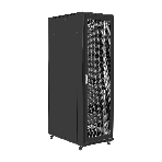 Шкаф телекоммуникационный 19' напольный 42U ExeGate EC-FS-42U.600.800.V.V.BLACK (19”, 42U, 600x800x2054mm (ШхГхВ), передняя и задняя двери перфорированные, съемные боковые панели, пыле- и влагозащита IP20, встроенный вентиляционный модуль, 1 полка в комплекте, черный RAL 9004, 3 коробки), фото15