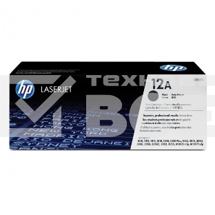 Картридж лазерный HP Q2612A черный для LaserJet 1010/1018/1020/1012/1015/3015/3020/3030 (2000стр.)