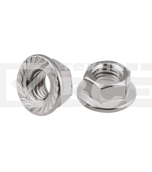 Гайка DIN6923 шестигранная оцинк. С фланцем М8 (уп.200шт) Tech-Krep 141612