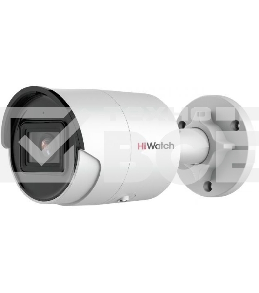 Видеокамера IP HiWatch 2Мп уличная цилиндрическая IP-камера с EXIR-подсветкой до 40м1/2.8' Progressive Scan CMOS; объектив 6мм; угол обзора 54°; механический ИК-фильтр; 0.005лк@F1.6; сжатие H.265/H.265+/H.264/H.26