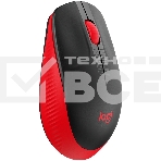 Мышь беспроводная Logitech M190 черный/красный, 1000 dpi, радиоканал, USB, кнопки - 3, фото15