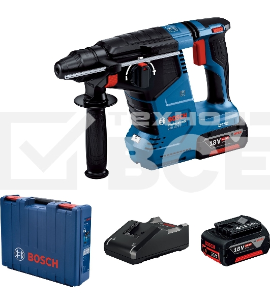 Перфоратор Bosch GBH 187-LI патрон:SDS-plus уд.:2.4Дж аккум. (кейс в комплекте)