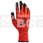 Перчатки полиэфирные с черным нитрильным покрытием, размер 9, 13 класс вязки Stels, фото6