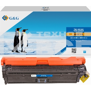 Картридж лазерный G&G GG-CE741A голубой (7300стр.) для HP CLJ CP5220/CP5221