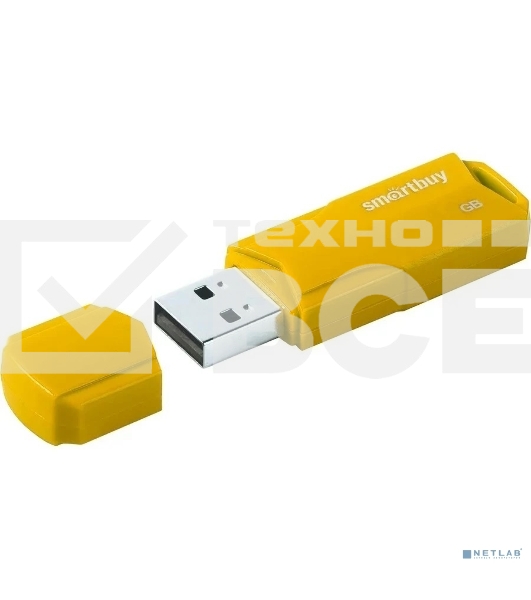 Флеш диск SmartBuy 4GB CLUE Yellow (SB4GBCLU-Y)