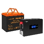 Комплект источника бесперебойного питания Exegate EX295993RUS + батарея 80Aч EX285654RUS 1шт (инвертор, синус, для котла, PF=1, настенный) ExeGate IdealSine SR-1000.LCD.2SH  <1000VA/1000W, чистая синусоида, цветной LCD-дисплей, 2*Schuko, крепление настенное, Black> + батарея ExeGate HRL 12-80 (12В, 80Ач) 1шт, фото7