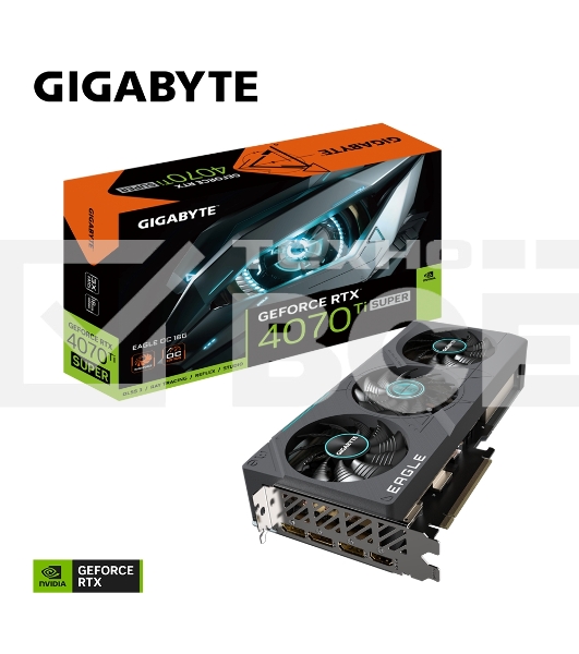 Видеокарта Gigabyte GV-N407TSEAGLE OC-16GD RTX4070Ti SUPER EAGLE OC 16GB GDDR6X 256-bit DPx3 HDMI 3FAN RTL