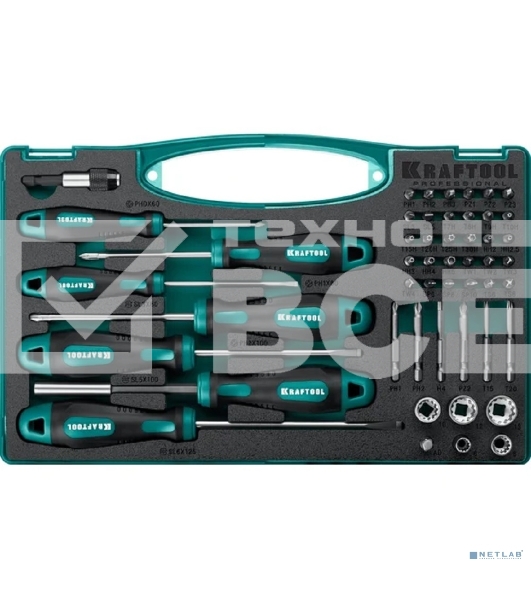 Набор отверток и насадок 50 шт KRAFTOOL X-Drive-50