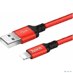 Кабель HOCO X14 USB 2.0, AM/Lightning M, черно-красный, 2м, фото3