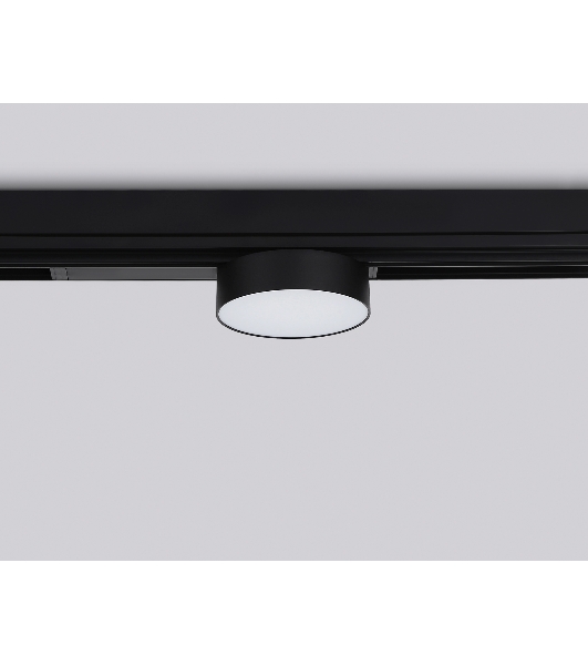 Управляемый светодиодный светильник для шинопровода Magnetic Ambrella light GL1381 BK черный IP20 15W 3000K-6400K 220V 120° D115/232*115*77 (Без ПДУ)