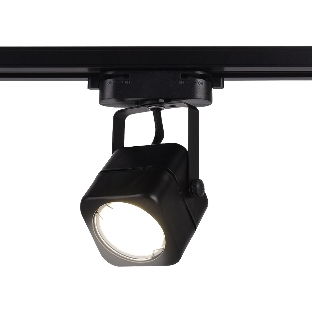 Трековый однофазный светильник со сменной лампой Ambrella light GL5108 BK черный GU10 max 12W