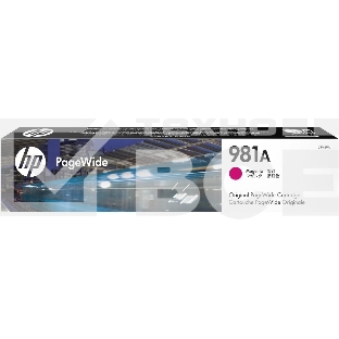 Картридж струйный HP 981A пурпурный для HP Color PageWide Ent Flow MFP 586, 566 6000 стр