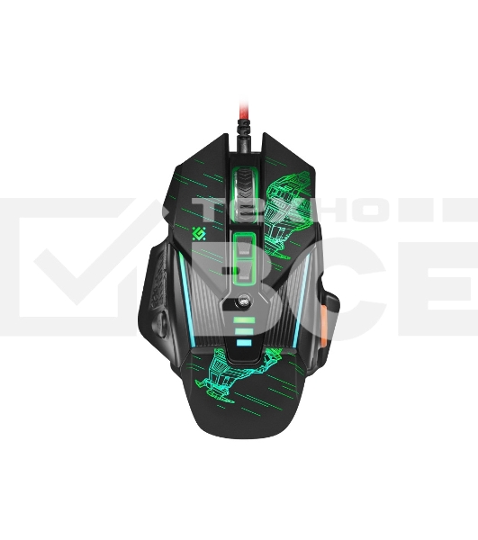 Мышь проводная Defender sTarx GM-390L черный, 3200 dpi, USB, кнопки - 8