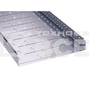 Лоток листовой перфорированный 400х80 L3000 сталь 1мм ДКС 35306