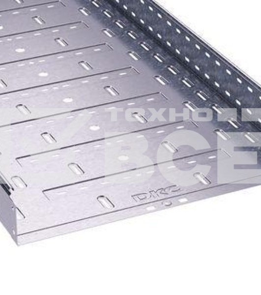 Лоток листовой перфорированный 400х80 L3000 сталь 1мм ДКС 35306