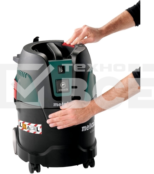 Пылесос строительный Metabo ASA 25 L PC 602014000 Пылесос {1250вт,розетка,ручн.очистка, бак 25л, вес 8.3 кг }