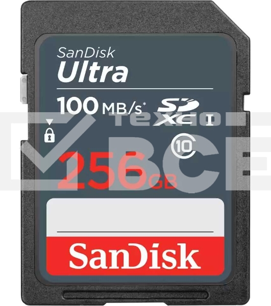 Карта памяти SDXC 256GB UHS-I SDSDUNR-256G-GN3IN SANDISK