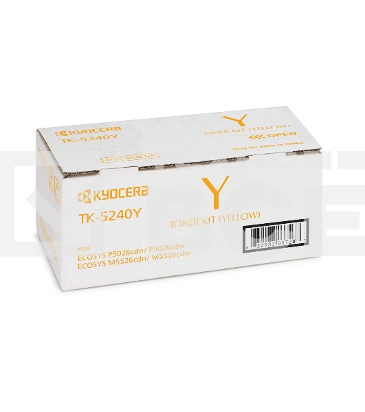 Картридж лазерный Kyocera TK-5240Y (1T02R7ANL0) желтый для P5026cdn/cdw, M5526cdn/cdw 3000 стр.