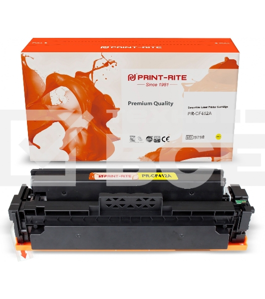 Картридж лазерный Print-Rite TFH770YPU1J PR-CF412A CF412A желтый (2300стр.) для HP LJ M452DW/DN/NW M477FDW/M477FDN/M477FNW