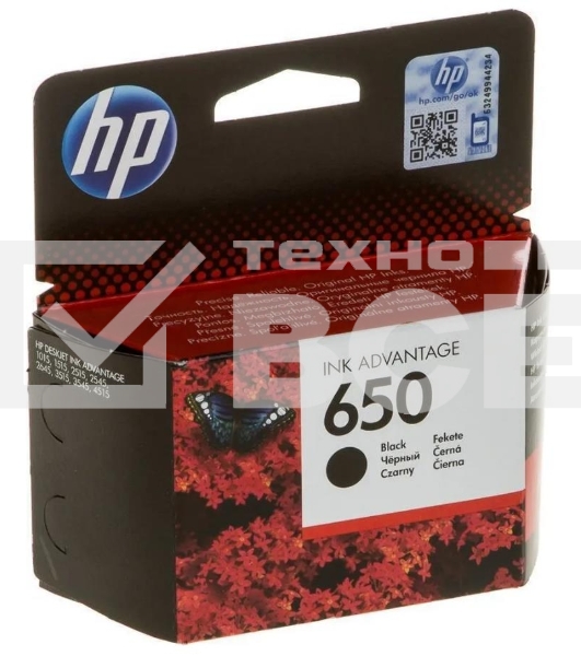 Картридж струйный HP 650 CZ101AE черный для HP DJ IA 2515