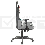 Кресло игровое ZOMBIE Z4, на колесиках, искусственная кожа, черный/красный (viking zombie z4 red), фото3