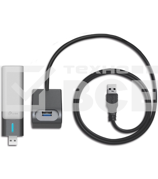 Двухдиапазонный USB-адаптер высокого усиления TP-Link Archer TX20UH с поддержкой Wi-Fi AX1800