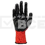 Перчатки полиэфирные с черным нитрильным покрытием, размер 9, 13 класс вязки Stels, фото2