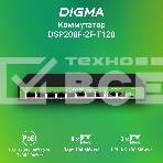 Коммутатор Digma DSP208F-2F-T120 DSP208F-2F-T120 V1 10x100Мбит/с 8PoE 8PoE+ 1PoE++ 120W неуправляемый, фото4