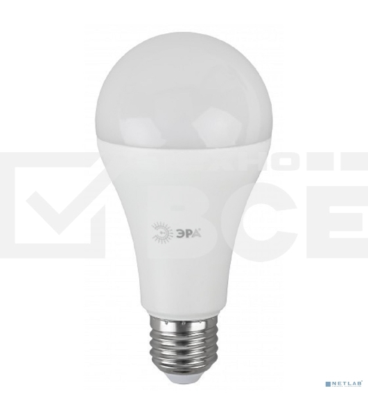 Лампа светодиодная ECO LED A65-25W-840-E27 R (диод груша 25Вт нейтр. E27) (10/100/1200) Эра Б0048010