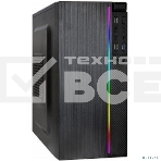 Компьютерный корпус Minitower ExeGate mEVO-9302-RGB-500W-12 (mATX, БП 500NPX с вент. 12см, 2*USB+1*USB3.0, HD аудио, черный с RGB подсветкой), фото2