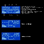 Комплект источника бесперебойного питания Exegate EX295993RUS + батарея 80Aч EX285654RUS 1шт (инвертор, синус, для котла, PF=1, настенный) ExeGate IdealSine SR-1000.LCD.2SH  <1000VA/1000W, чистая синусоида, цветной LCD-дисплей, 2*Schuko, крепление настенное, Black> + батарея ExeGate HRL 12-80 (12В, 80Ач) 1шт, фото6