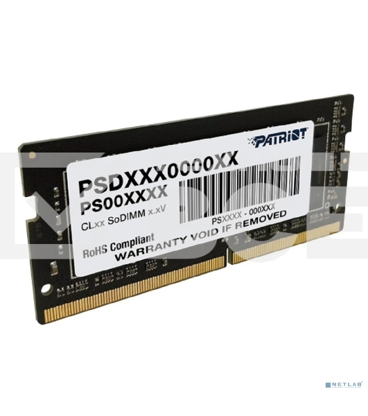 Оперативная память PATRIOT Signature Line DDR4 8GB (1х8GB) 2666 MHz CL22 черный, SO-DIMM