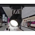 Трековый однофазный светильник со сменной лампой Ambrella light GL5108 BK черный GU10 max 12W, фото6