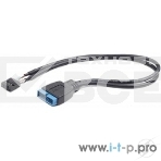 Кабель Cablexpert Внутренний USB2 - USB3 кабель, 9pin/19pin, 0.3m (CC-U3U2-01), фото2