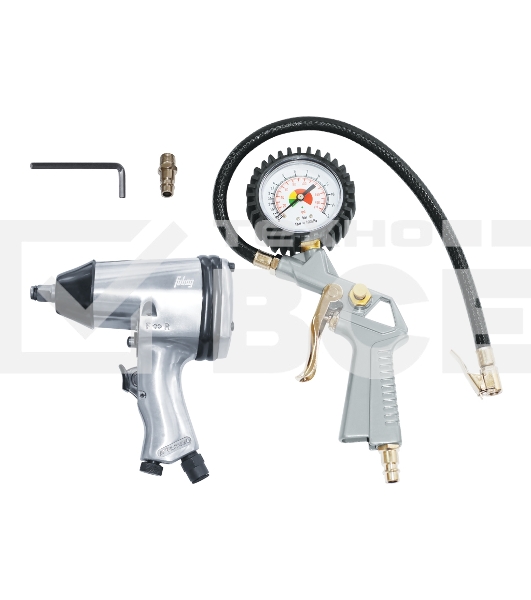 Набор пневмогайковерт Fubag GP158/312 158л/мин 312н/м 7000об/мин пневмопистолет д/шин манометр