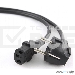 Кабель питания Cablexpert PC-186-1-5M, 5м, Schuko- C13, 3x1кв.мм, черный, с заземлением, пакет, фото2