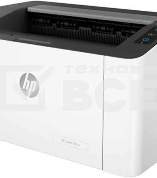Принтер лазерный HP Laser 107w (4ZB78A), A4, ч/б, печ. 20 стр./ мин., 1200 x 1200 dpi, USB, Wi-Fi, Air Print, Mopria