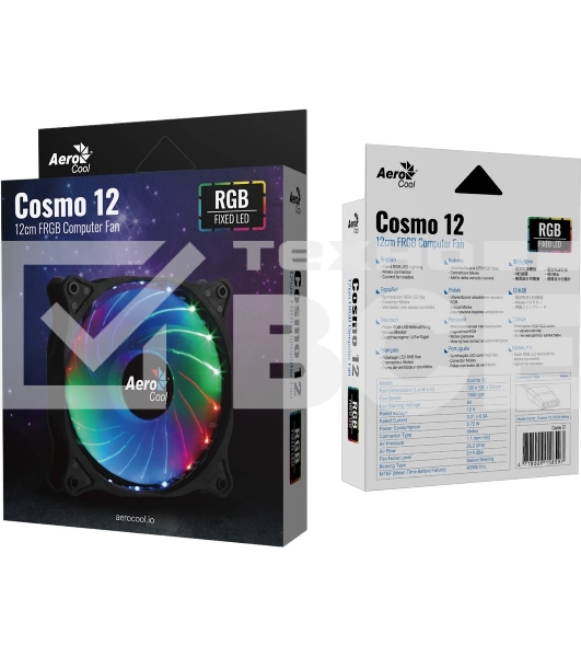 Вентилятор Aerocool / Formula Cosmo 12 черный, 120 мм, 1000 об/мин, 23.9 дБ, 4 pin