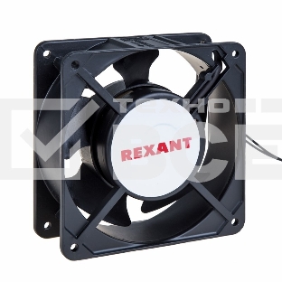 Вентилятор для корпуса Rexant RХ 12038HSL 220VAC черный, 120 мм, 2700 об/мин, 45 дБ, 2 pin