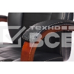 Кресло руководителя Бюрократ T-9923WALNUT/BLACK черный, кожа, крестовина дерево, фото14