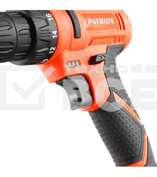 Дрель-шуруповерт Patriot BR 117Li THE ONE, Аккумуляторная, 12В, 2 АКБ, Кейс