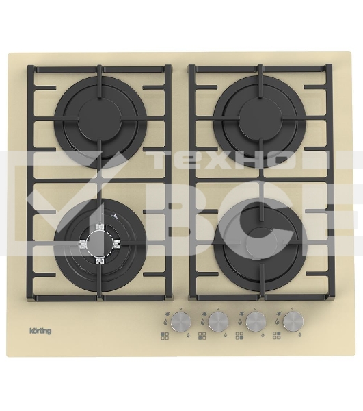 Газовая варочная панель Korting HGG 6825 CTB